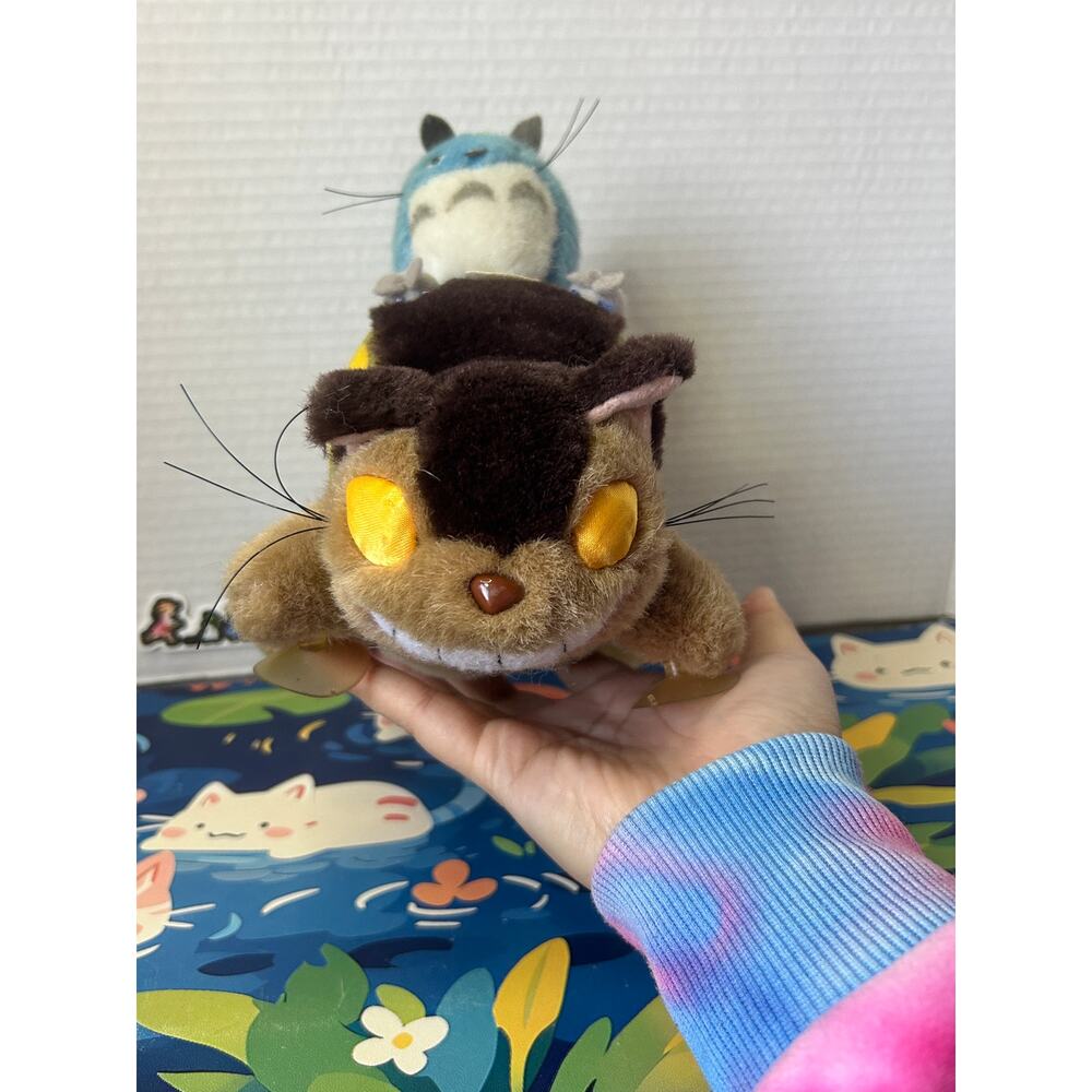 Vintage Studio Ghibli My Neighbor Totoro Cat Bus Plush Stuffed Animal Toy Doll - Picture 12 of 12
